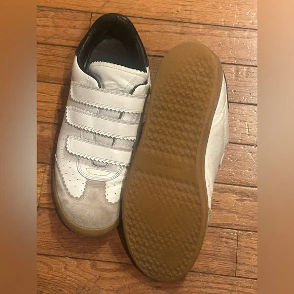 ISABEL MARANT Beth Black Leather Sneakers size 41 - Picture 3 of 10